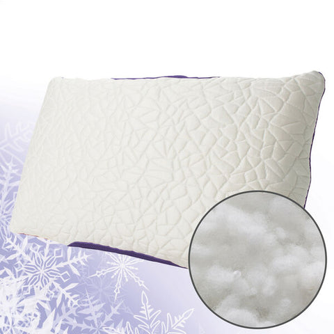 A Protect-A-Bed Snow Classic Pillow, featuring Cooling fabric for added comfort.