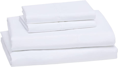 A stack of Final Sale: Protect-A-Bed Naturals Collection Tencel Sheets.