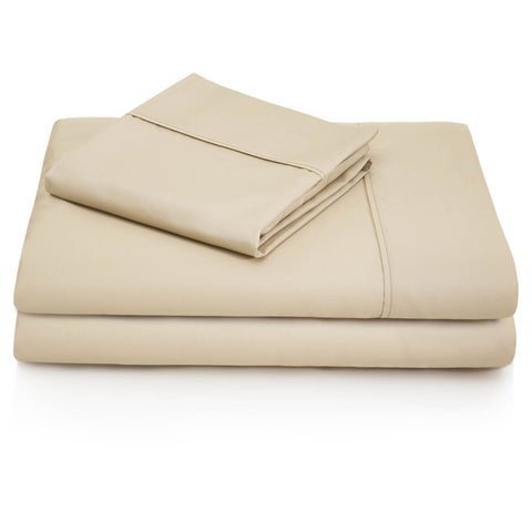 Malouf 600 TC Cotton Blend Sheet Set in Color Driftwood 