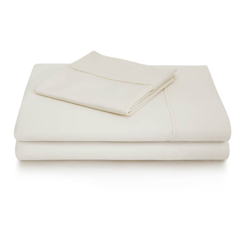 Malouf 600 TC Cotton Blend Pillowcase Set in Color Ivory
