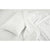 Crisp white bed linen with an invitingly soft Pillowtex® Dream Maker Pillow Medium Support and a partially folded duvet on an unmade bed, suggesting the recent departure or imminent return of a sleeper.