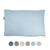 A blue Pillowtex Dream in Color Pillow with a colorful design on it.