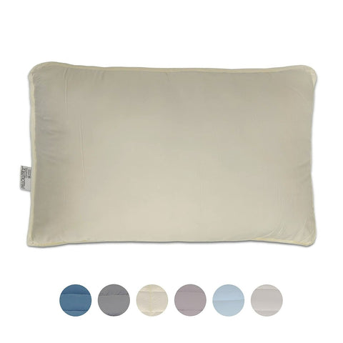 Pillowtex® Dream in Color down alternative polyester Pillow, neutral colors, hypoallergenic, medium firmness, machine washable, Navy, Cream, Heather, Light Blue, White, Grey