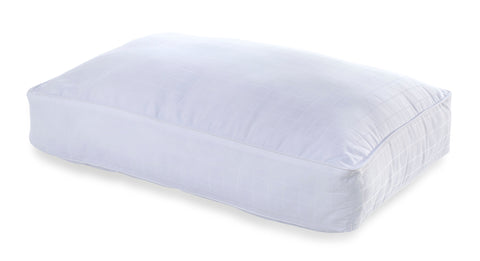 A white Carpenter Co. Beyond Down Side Sleeper Pillow rests on a white background.