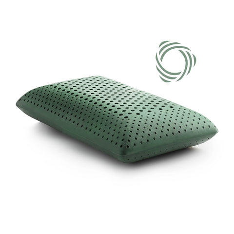 Malouf Zoned ActiveDough + CBD Oil Pillow which may help to alleviate pain, stress, and restlessness.