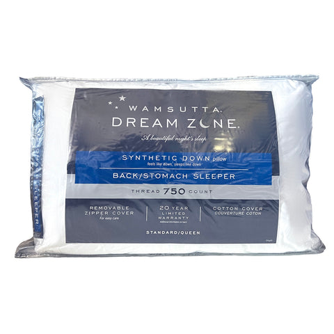Dream comfortably with this Carpenter Wamsutta Dream Zone Synthetic Down Pillow that provides the perfect amount of support.