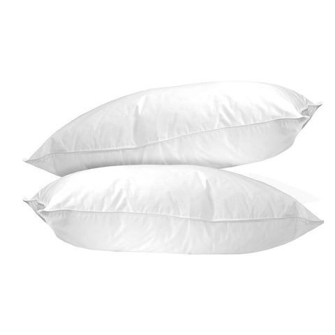 Two Envirosleep Dream Memories Memorelle Fiber Fill Pillows by Manchester Mills on a white background.