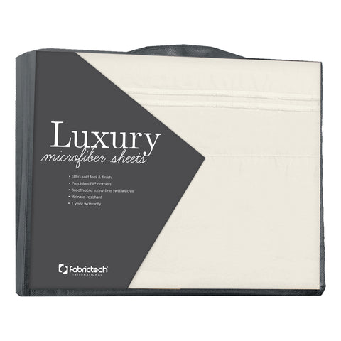 Indulge in luxury with this PureCare Luxury Microfiber Sheet Set that is not only machine washable, but also wrinkle resistant.