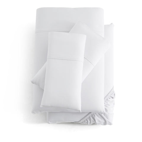 Malouf Bamboo Sheet Set in Color White