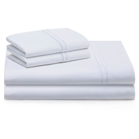 Malouf Supima Premium Cotton Sheets in White 