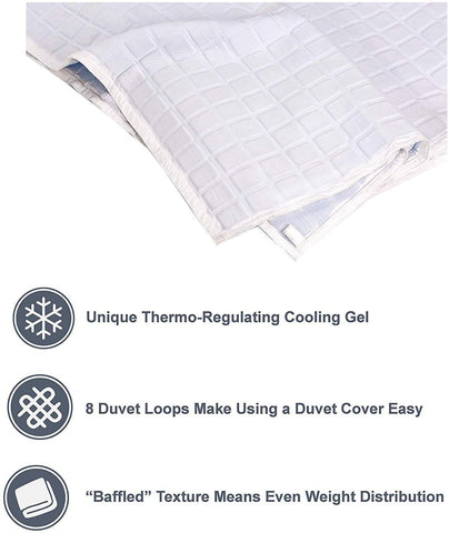 Opulence Glacier Cooling Gel Weighted Blanket for Adults