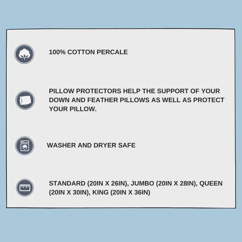 Pillowtex<sup>®</sup> Cotton Pillow Protector