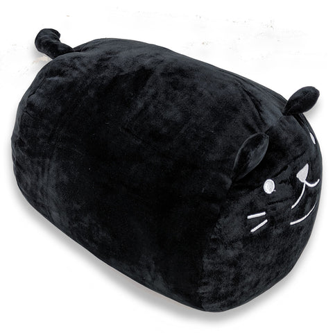 A Squishy Polyester Pickles The Cat Snuggle Pillow by Pillowtex on a white background.