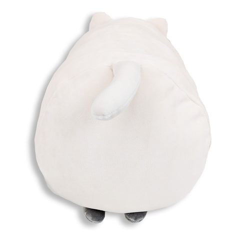 Pickles The Cat Huggable Squishy Plush Stuffed Animal Pillow For Adults And Kids Roll Cylindrical White Cream Fun Gift