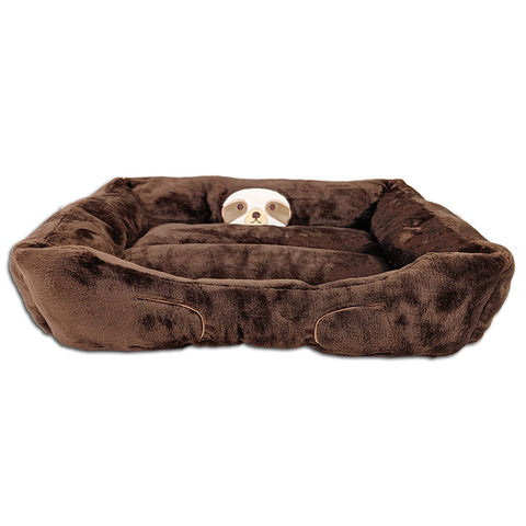 Bandit The Sloth Squishy Plush Stuffed Animal Pet Bed Brown Chocolate Fun Gift