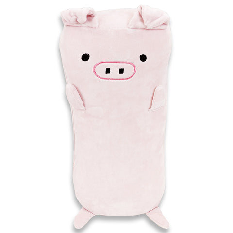 A Memory Foam Pig Themed Pillow, Wilbur The Pig, on a white background, perfect for children's gifts.