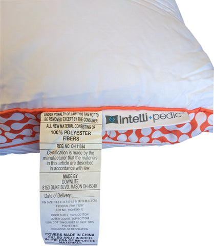 Downlite Flex Support Pillow Tag