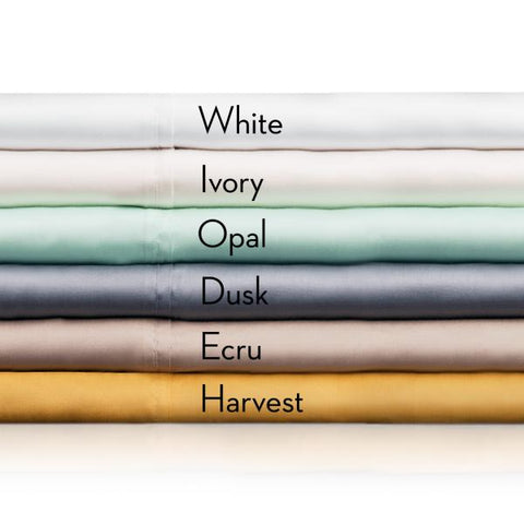 These eco-friendly Malouf Tencel Pillowcase Sets come in a variety of white and ivory shades, perfect for pairing with any duvet cover.