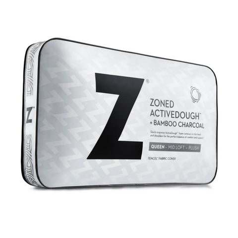 Malouf Zoned ActiveDough + Bamboo Charcoal pillow Packaging 