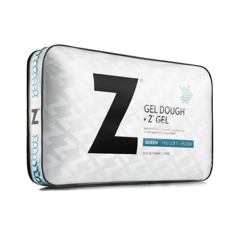 Upgrade to the ultimate in comfort with the Malouf Gel Dough + Z Gel pillow. This hypoallergenic pillow will provide you with a cool night's sleep, thanks to its innovative Z gel technology.