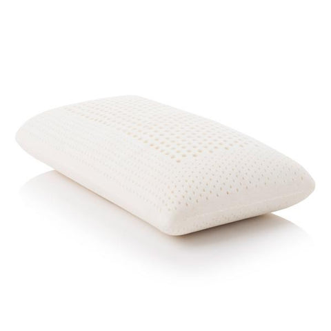 Malouf 100% Talalay Latex Pillow with material that creates an airy, conforming pillow 