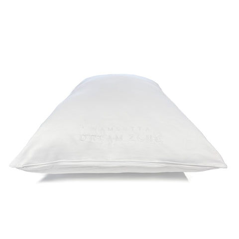 A supportive Wamsutta Dream Zone Synthetic Down Pillow by Carpenter on a white background.