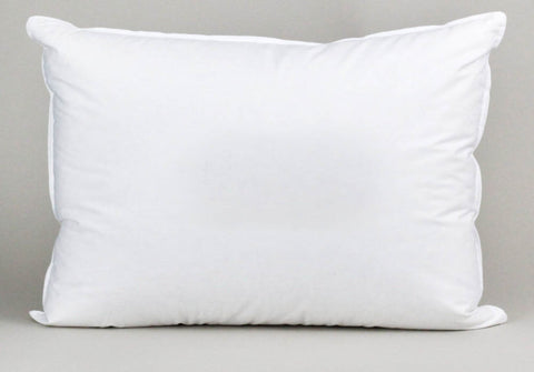 A Down Etc. Fairfax Firm Polyester Pillow on a white background. Designed for side sleepers.