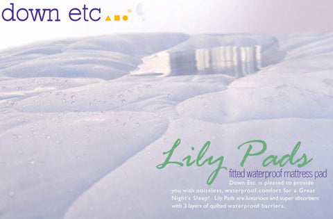 Sink into softness with the Down Etc. Lily Pad Mattress Pad. Perfect for adding extra comfort and protection to your bed.
