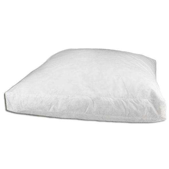 Down etc. 235tc Cotton-Covered Box Square Pillow Insert Filled with Feathers and Down - 18x18x2.5