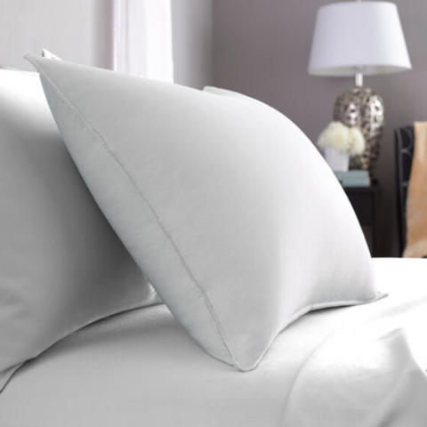Pacific Coast® DownAround® Pillow Hotel Down and Feather Pillows, Dual Chamber Design, Medium to soft firmness.