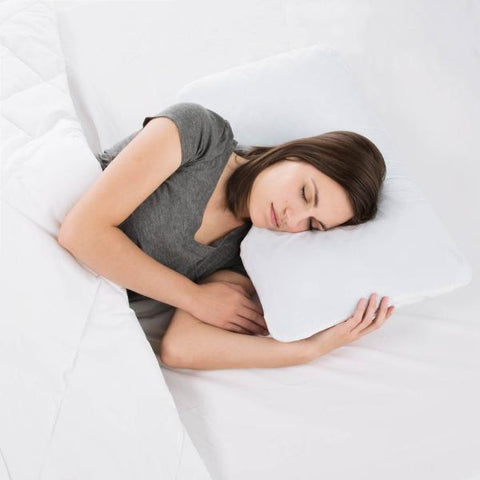 Malouf Gel Dough + Z gel Pillow with shoulder cut out for side sleepers