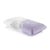 A Malouf Shoulder Zoned Dough + Lavender pillow on a white surface is perfect for side sleepers.