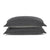 Two stacked gray pillows with a soft texture and PureCare Pillow Sham Set | Cooling Bamboo pillow shams, isolated on a white background, suggesting a cozy element for home decor.