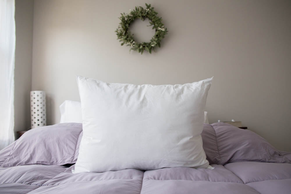 Pillowtex Kyoto Pillow - Half Buckwheat Half Polyester Pillow - Japanese Style Pillow (Queen (20 inchx30 inch)), White
