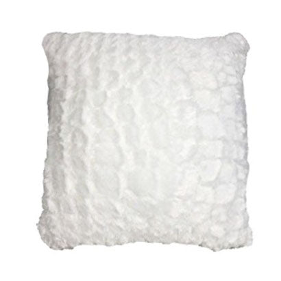 A white Pillowtex Plush 18'x18' Throw Pillow With Cover on a white background.