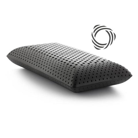 A Malouf Zoned ActiveDough™ + Bamboo Charcoal Pillow, perfect for those with asthma or allergies.